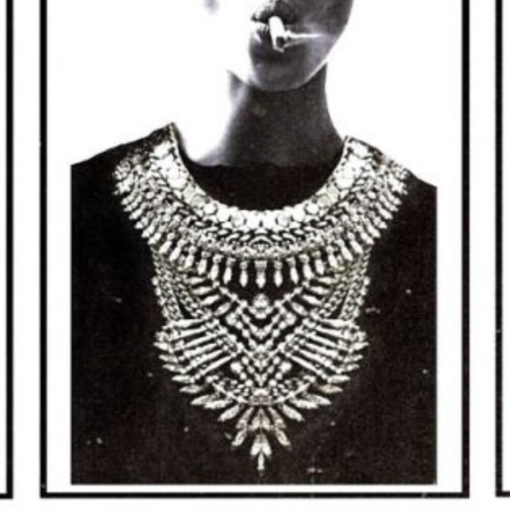 DYLANLEX Statement Necklace | Crystal Bib | Couture Armor Style